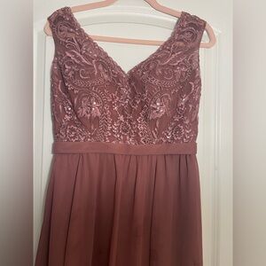 Kennedy rose Rosewood bridesmaids dress sequin